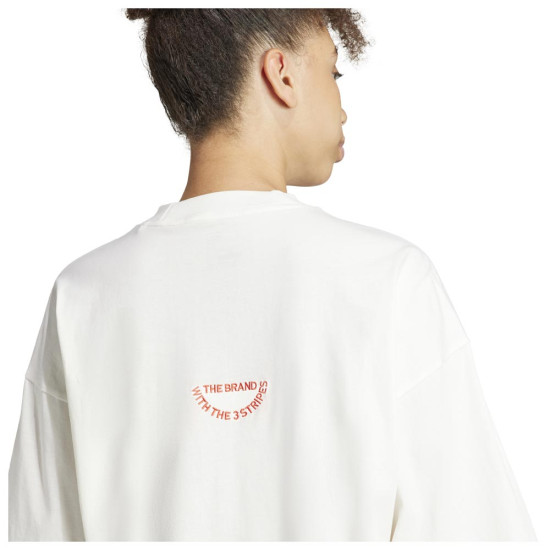 Adidas Γυναικεία κοντομάνικη μπλούζα Embroidered Loose Tee Adidas Γυναικεία κοντομάνικη μπλούζα Embroidered Loose Tee